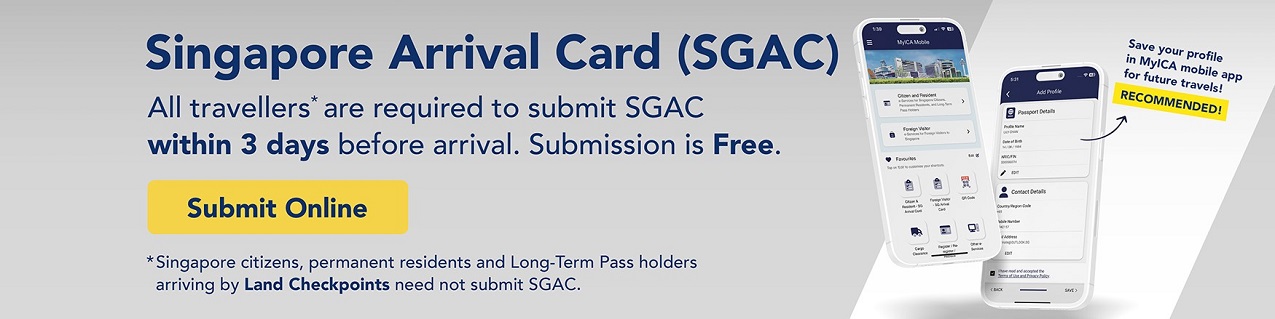 SGAC submission via MyICA Mobile App